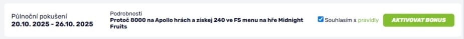 Podmínky fBET