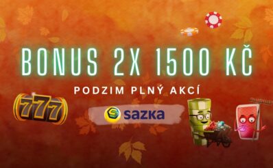 Podzimní bonus 2x 1500 Kč na Sazce