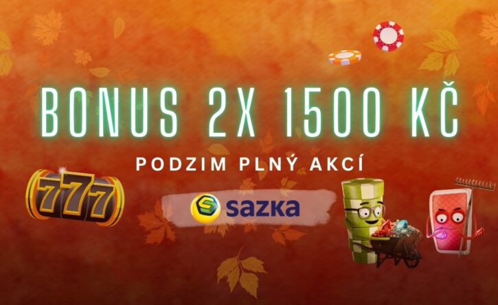 Podzimní bonus 2x 1500 Kč na Sazce