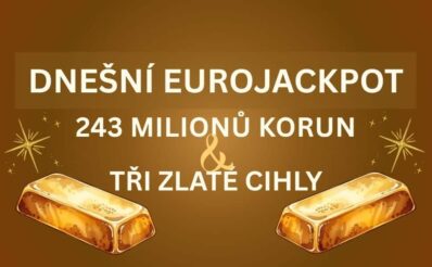Získej jednu z dnešních tři zlatých cihel od Eurojackpotu!