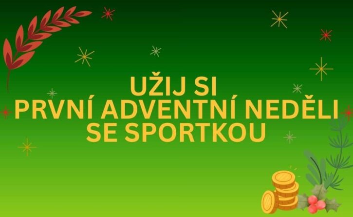 První adventní neděle se Sportkou, odneseš si milion korun?