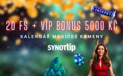 20 free spinů + vip bonus u Synotu