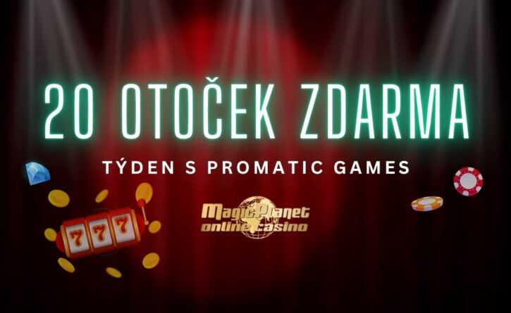 20 otoček zdarma v casinu Magic Planet