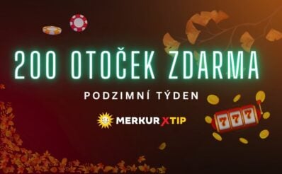 200 otoček zdarma týdenní bonus u Merkuru