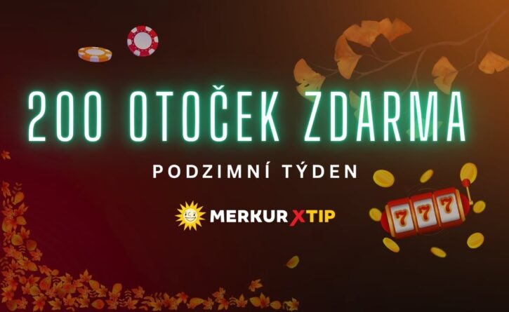 200 otoček zdarma týdenní bonus u Merkuru