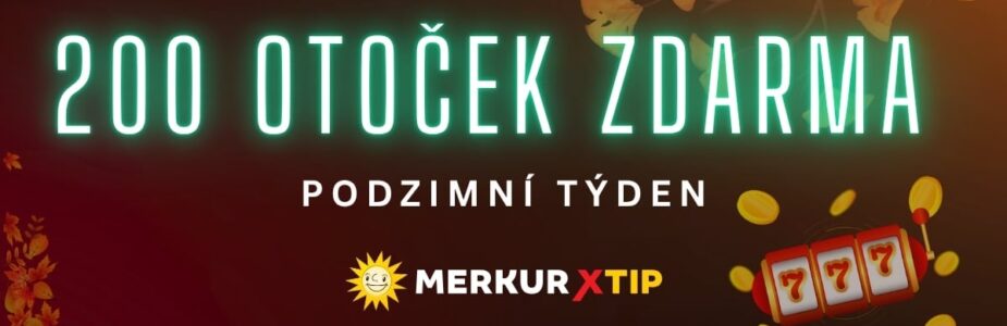 200 otoček zdarma týdenní bonus u Merkuru