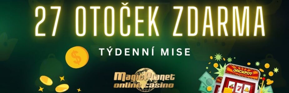 27 free spinů od Magic Planet