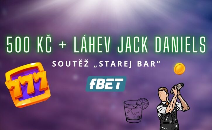 500 Kč + láhev Jack Daniels u fBET