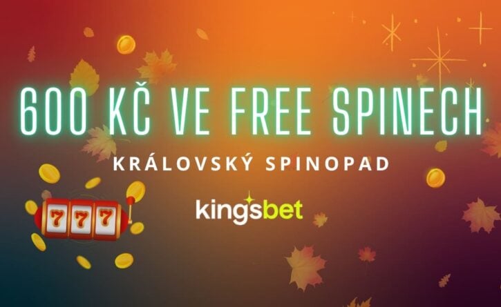 600 Kč ve free spinech u Kingsbetu