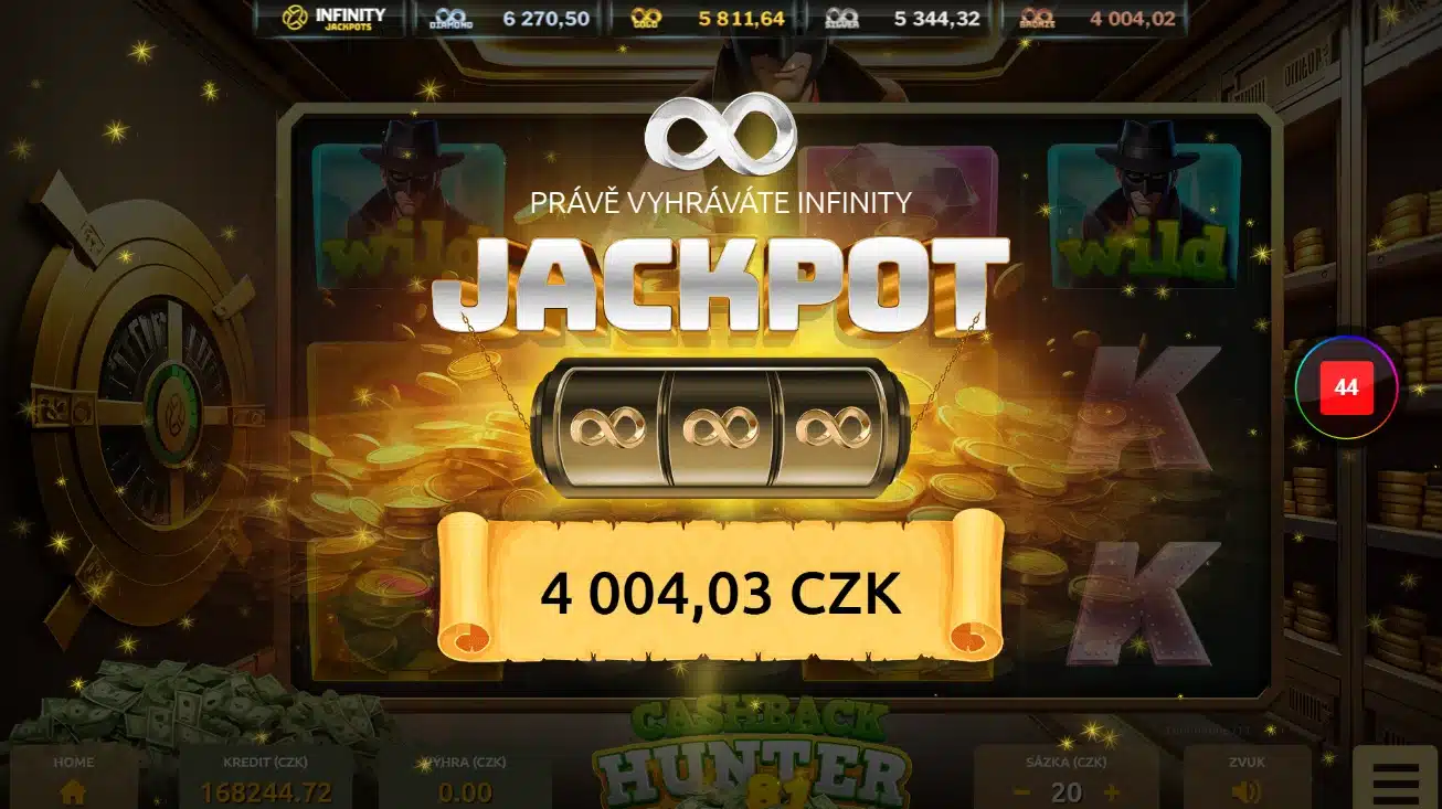 Infinity jackpoty