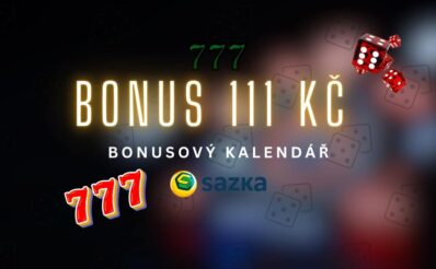 Sazka bonus 111 Kč bonusový kalendář