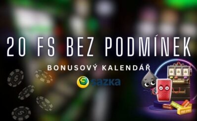 Sazka bonusový kalendář 20 FS bez podmínek