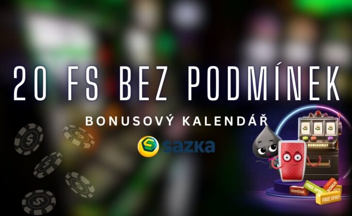 Sazka bonusový kalendář 20 FS bez podmínek