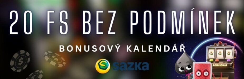Sazka bonusový kalendář 20 FS bez podmínek