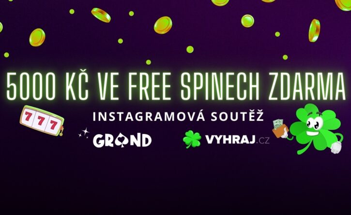 Soutěž instagramová o 5000 Kč ve free spinech