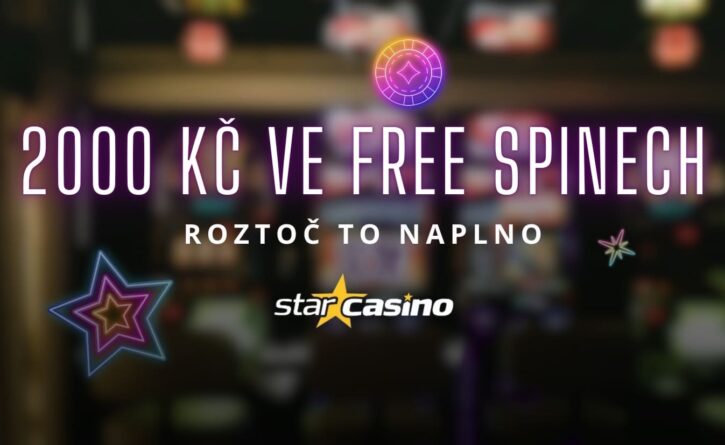 Star Casino 2000 Kč ve free spinech