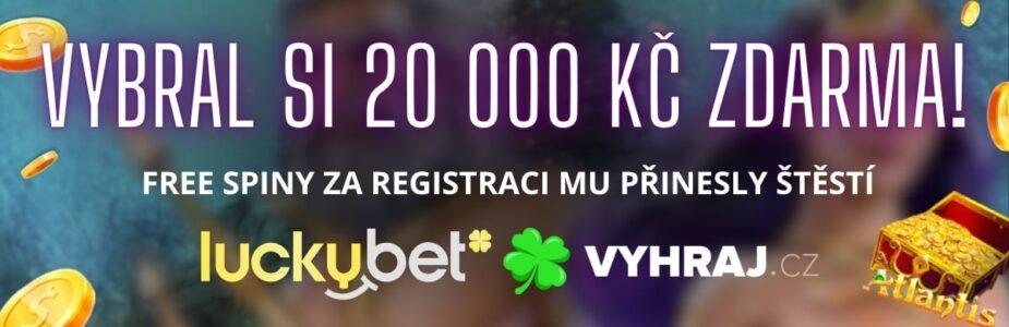 Šťastlivec vyhrál 20 000 Kč za registrační free spiny!