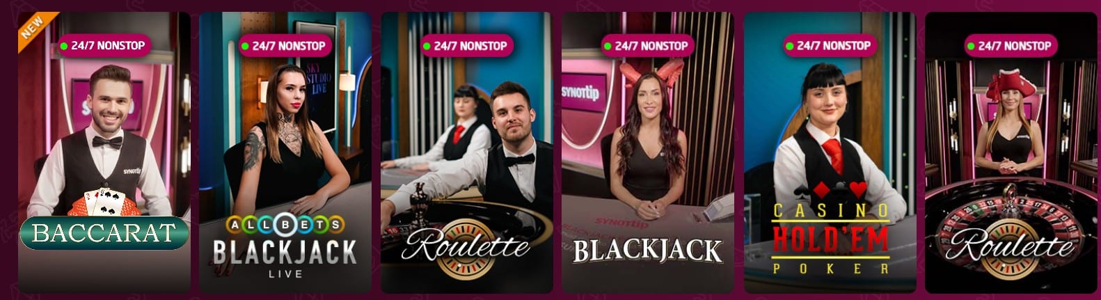 Synot live casino