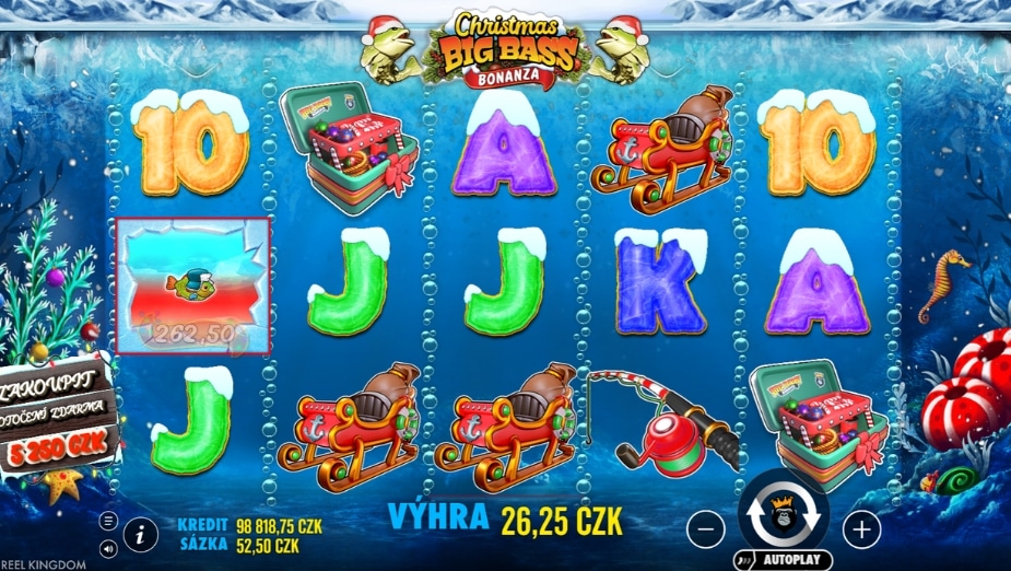 Téma a symboly Christmas Big Bass Bonanza