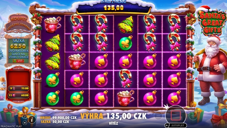 Téma a symboly Santa's Great Gifts