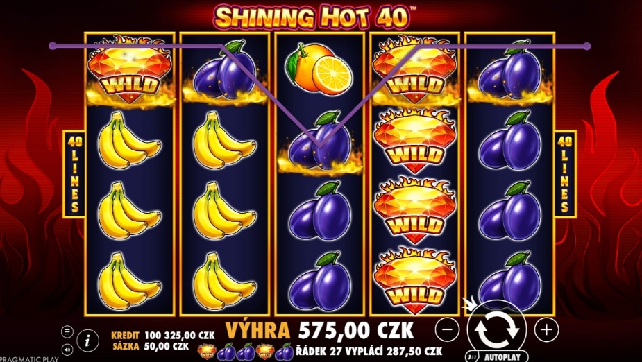 Téma a symboly Shining Hot 40