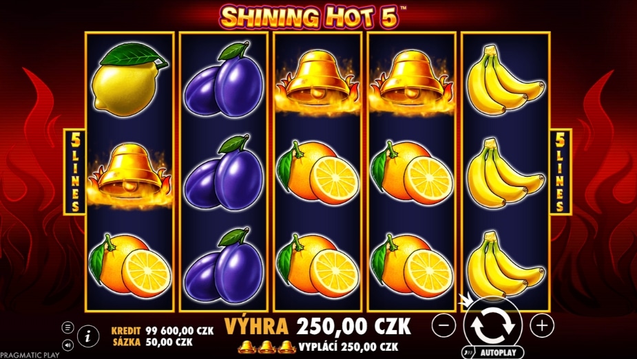 Téma a symboly Shining Hot 5