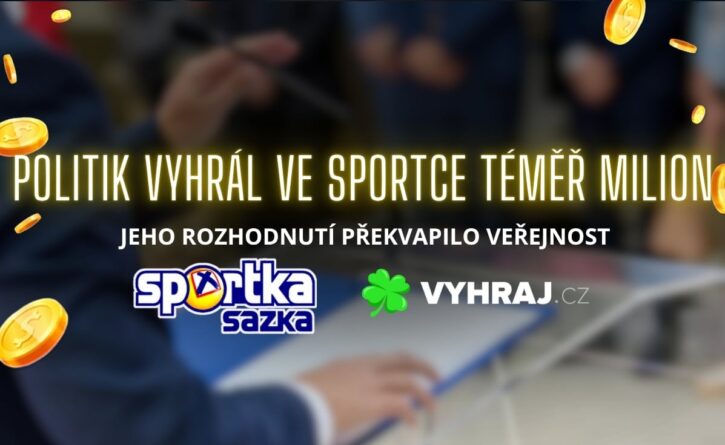 Tomáš Zdechovský vyhrál skoro milion ve Sportce!