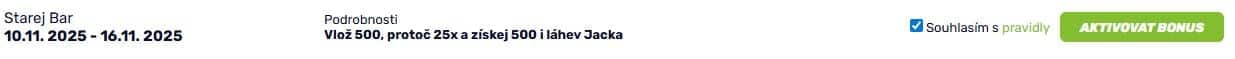 Aktivace bonusu u fBET