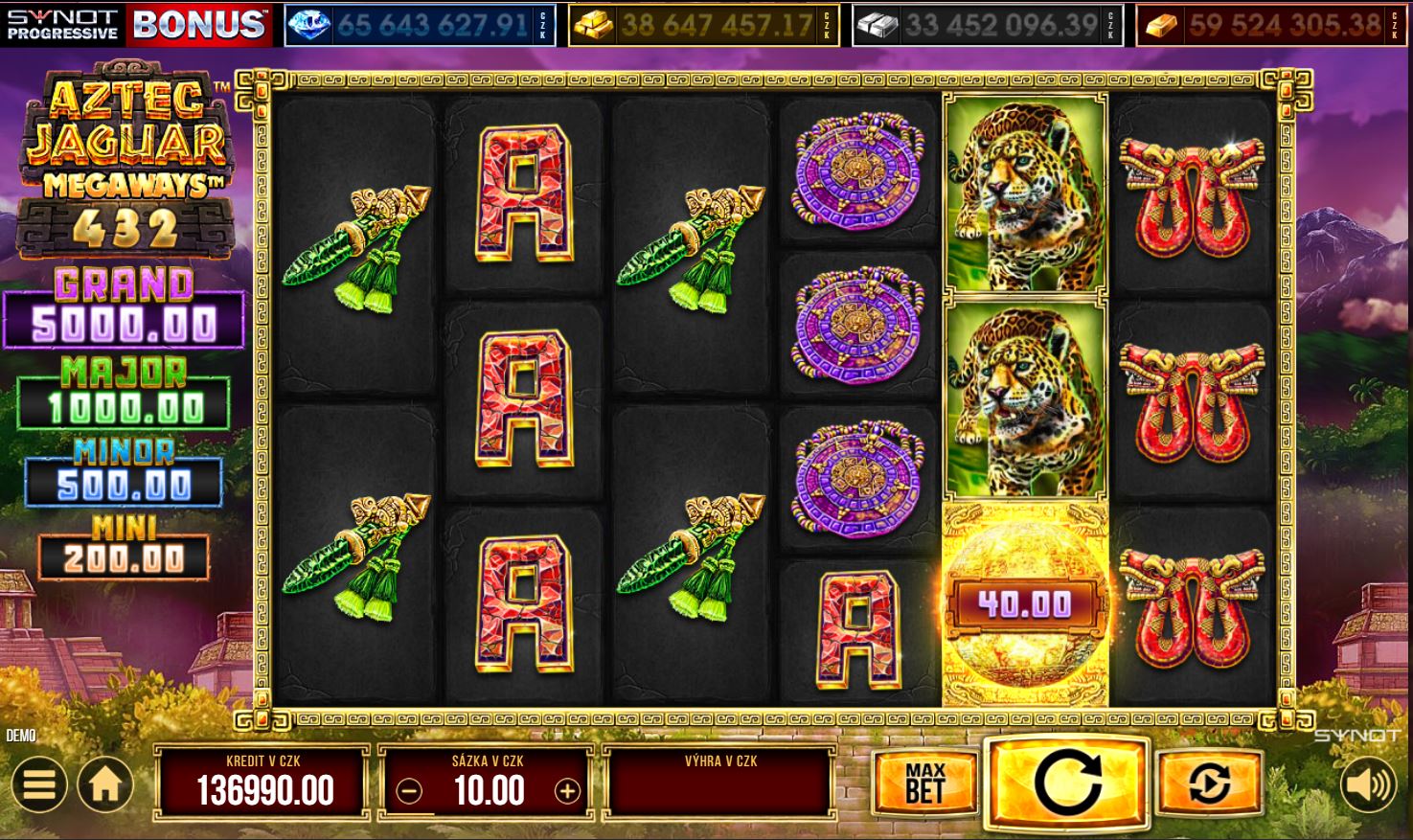 Aztek Jaguar Megaways od Synotu