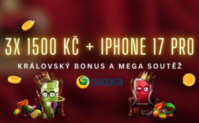 Královský bonus 3x 1500 Kč a soutěž na Sazce