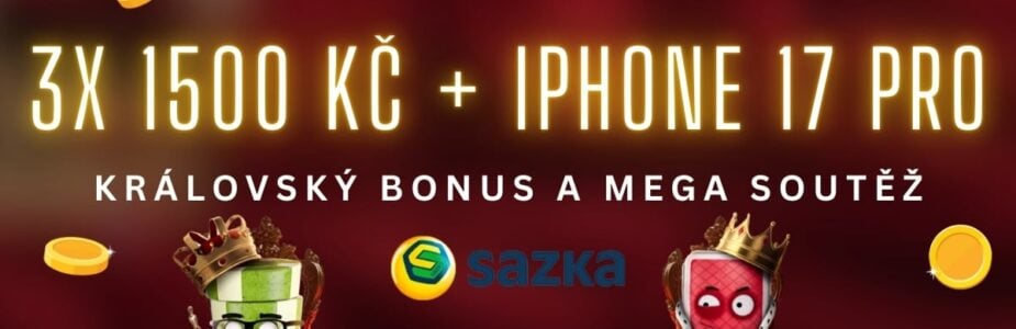 Královský bonus 3x 1500 Kč a soutěž na Sazce
