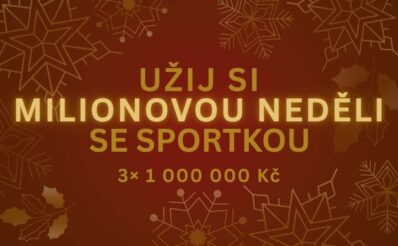 Je tady třetí adventní neděle Sportky a spolu s ní i tři miliony korun pro tři šťastlivce!