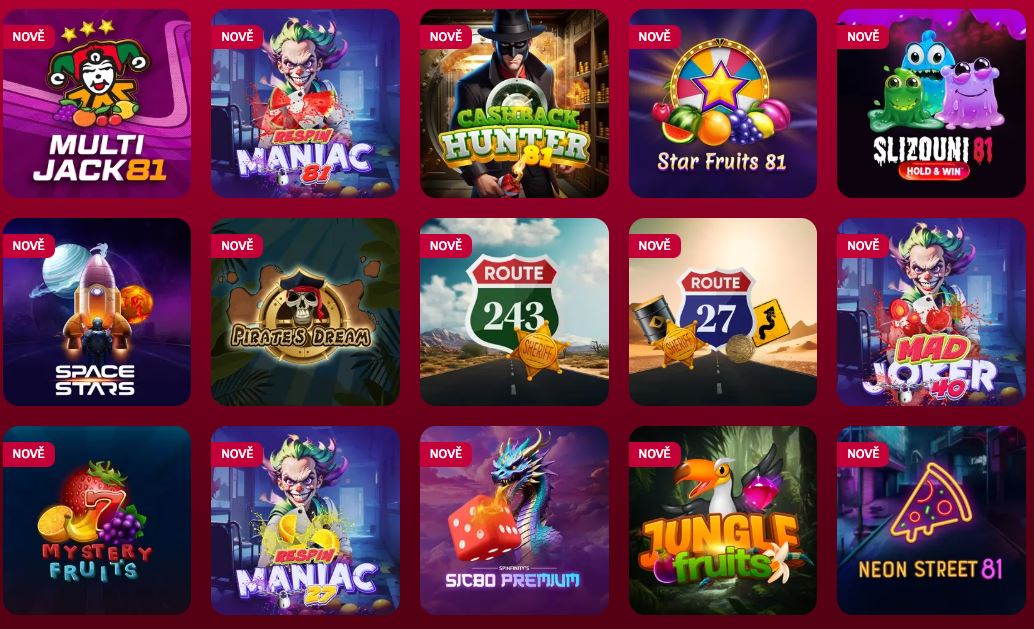 Ukázka her od Spinfinity