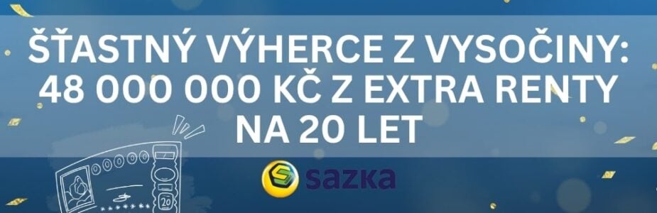 Výherce Loterie z Vysočiny na Sazce