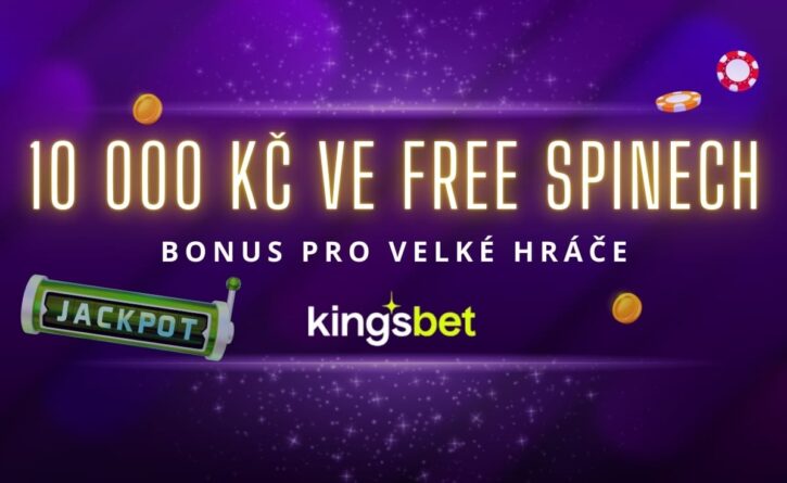 Bonus 10 000 Kč ve free spinech u Kingsbetu