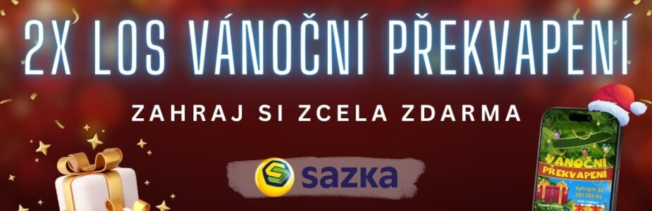 2x stírací los Vánoční Překvapení u Sazky