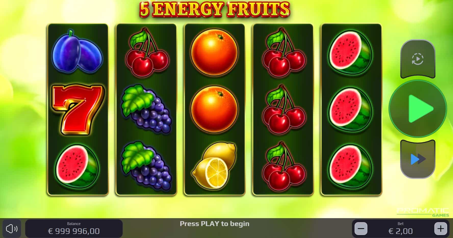 5 Energy Fruits od Promatic Games