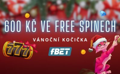 600 Kč ve free spinech v casinu fBET