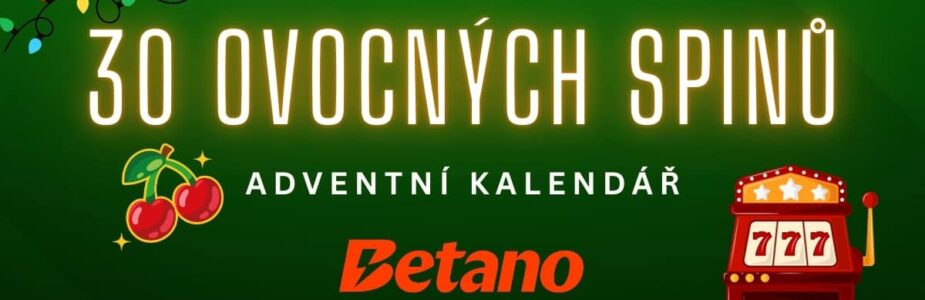Betano 30 free spinů adventní kalendář