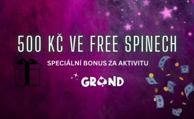 Grandwin 500 Kč ve free spinech