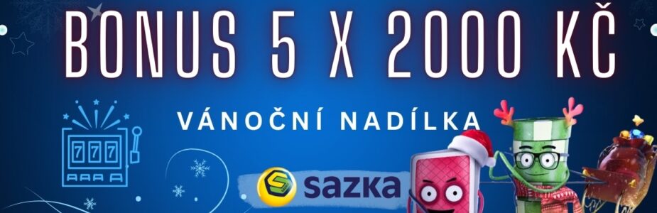 Sazka bonus 5x2000 Kč