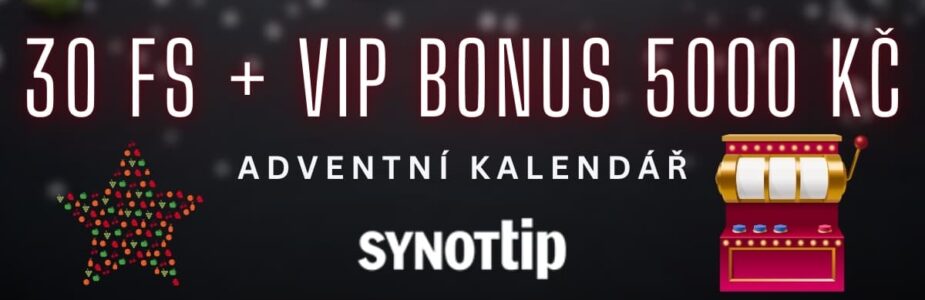 Synottip 30 FS + bonus 5000 Kč
