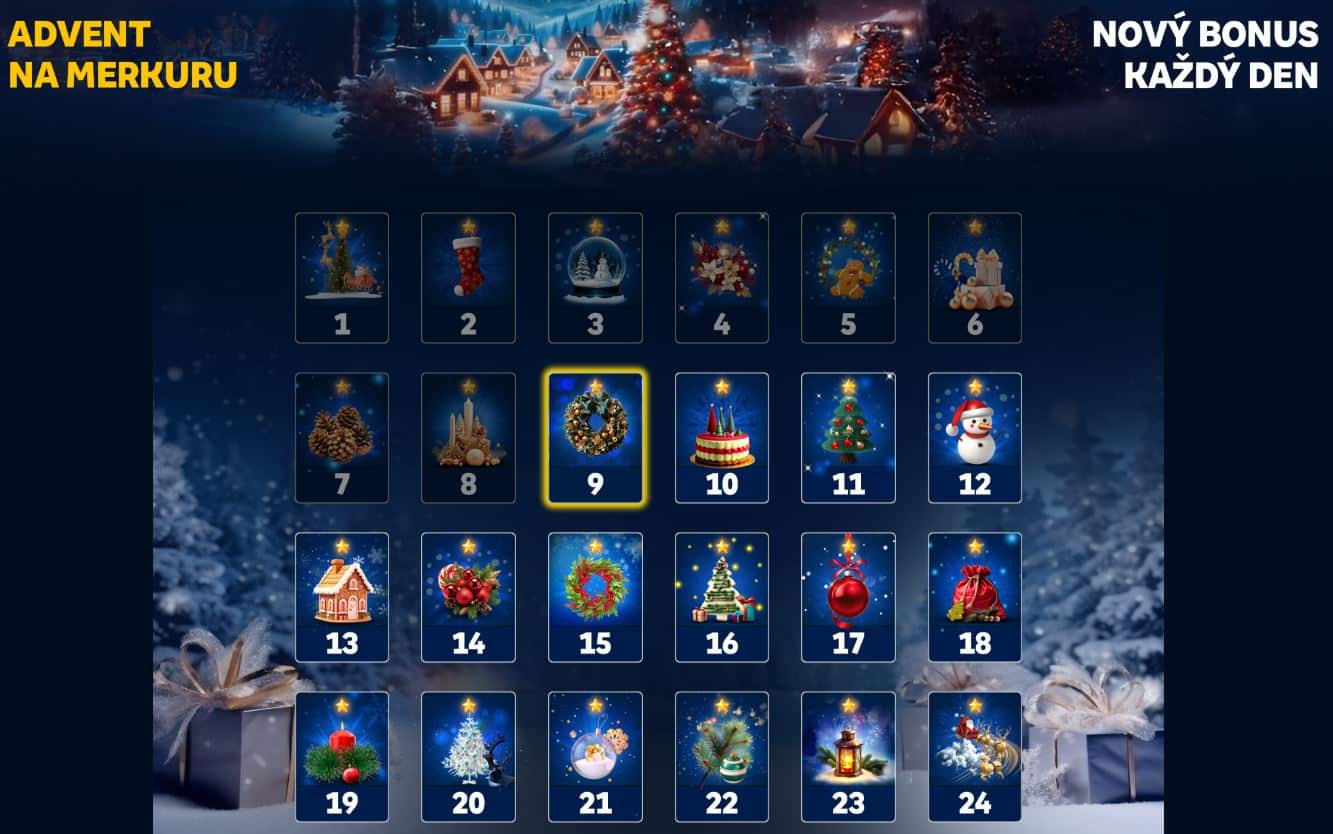 Adventní kalendář u Merkuru