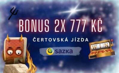 bonus 2 x 777 Kč u Sazky