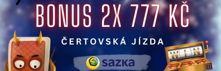 bonus 2 x 777 Kč u Sazky
