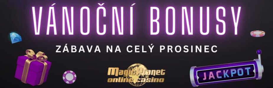Vánoční bonusy v casinu Magic Planet
