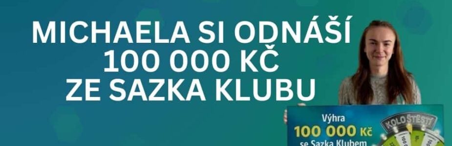 Sazka Klub jí přinesl stotisícovou výhru! Jak s ní paní Michaela naloží?
