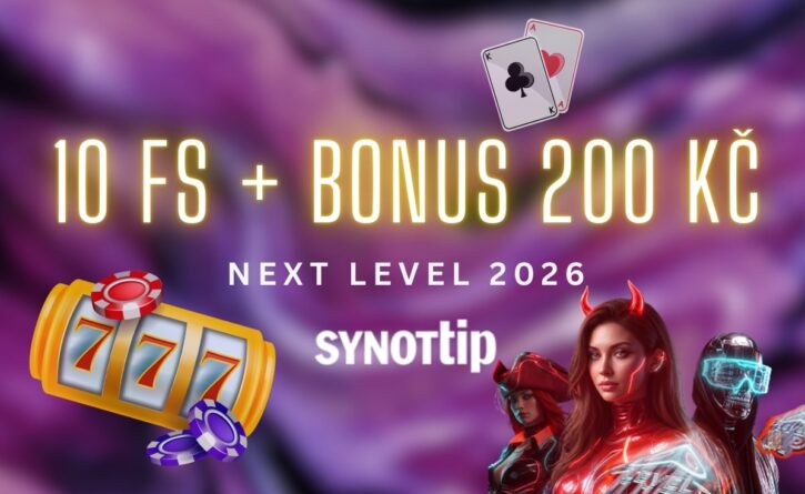 10 FS + bonus 200 Kč od Synottipu