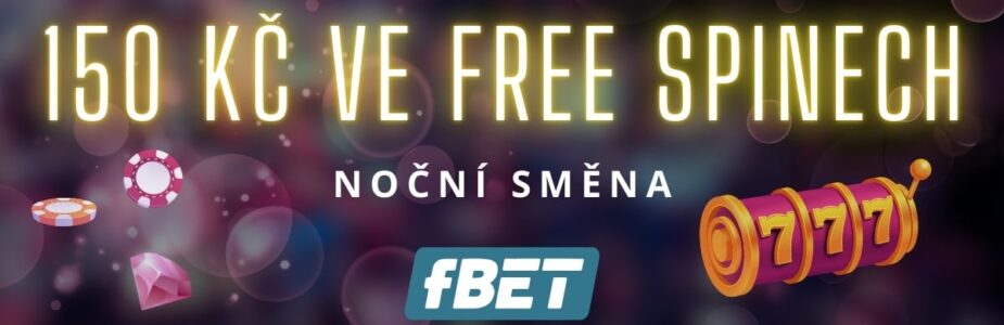 150 Kč ve free spinech u fBET