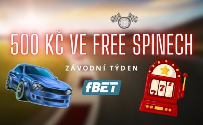 500 Kč ve free spinech u fBET